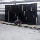 By welding gate