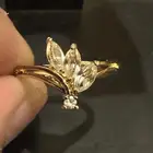 خاتم فضة مطلي ذهب