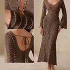 فستان شتوي ملبوس مره مقاسه m