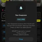 يوزر سناب سكور 500k الف للبيع .