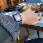 ابل واتش اصدار8مقاس 45 اللون اسود ايطار كحلي ويوجد اسود