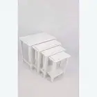 طاولات خدمه 4 بيضاء