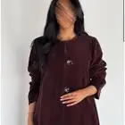 عباية مخمل بني انيقة