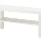 طاولة ايكيا مع رفوف زجاج