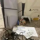 سوني فايف نضيف مدخل سي دي معه كرتونه ويده تحكم وحده وسلاكه