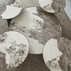 طاوله شبه جديده فيها كسر فقط ف الرخام موضح لكم