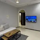 شقة مفروشه غرفتين وصاله للايجار الشهري