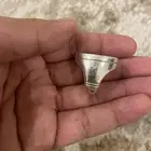 خاتم فضة سميكه