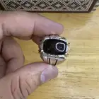 خاتم فضه متوج بحجر أوبال أثيوبي صياغه أمين