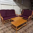 جلسات خيزران فخمة تتسع ل12 شخص مراتب جديدة