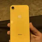ايفون اكس ار iPhone XR لون اصفر البطاريه 75  السعه 128G