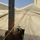 خيمه مقاس 4 6 بفرشه بمشب  شراع مفصله عليها فوق بلاستك خام