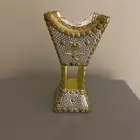 مبخره فضيه بتطريز ذهبي سيفين ونخله