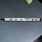 محول USB-C متعدد المنافذ مع USB 3.0 وفتحات ذاكرة