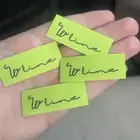 طباعة ليبل قماش للعبايات لوقو جلد بكجات عبايات