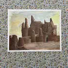 لوحة قلعة مارد بدومة الجندل