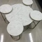 طاوله كنب بديل رخام 5 قطع