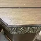 طاولات خشب اصلي لاهو حشو او قشرة زان نقش سراميك مغربي