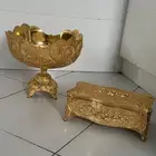 طقم ديكور ذهبي فاخر