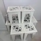 طاولات خدمة..طاوله كبيره مع 4طاولات صغيره لخدمة الضيوف