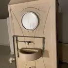 حمام فيبر الباب فقط يبغى له تركيب وشد البيع مع التوصيل