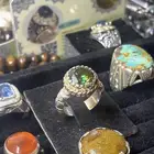 خاتم فضه عيار 950 موزونايت طبيعي صلابة الألماس نوادر