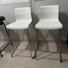 2 كرسي مرتفع ابيض من ايكيا