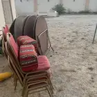 4 طاولات حفلات كراسي حفلات   مجانا