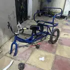 سيكل ثلاث كفرات كفر واحد ممتاز و الثاني ممتاز بس منسم