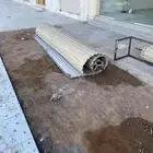 باب سحب محلات او بايكة وباب المنيوم للمحل