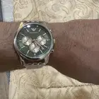 ساعة ارماني armani اصلية كرونوقراف ميناء اخضر شبه جديده
