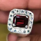 خاتم رودليت طبيعي مرصع زفير