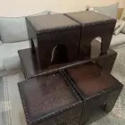 طاولات خشب العدد 4خدمة 1رئيسيه كبيره الخشب جودة الجودة