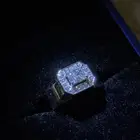 خاتم فضه و الماس طبيعي مع شهاده GIA