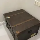 صندوق قديم طراز كلاسيكي مميز جلد