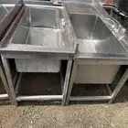 طرابيزه استيل طاولات إستيل كبيره مستخدم ومغاسل ستيل
