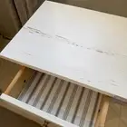 طاولة سرير جانبية  أبيض   46x35 سم