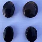 حجر عقيق يمني أسود مزعفر ويشف