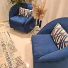 2 كرسي ( كنب مفرد ) مدخنه و فرشه