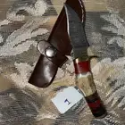 سكاكين نصل دمشقي بمقبض غزال