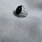 silver ring 925 with Aqeeq stone