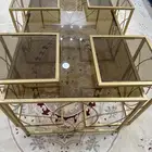 طاولة تقديم كبيره مع اربع طاولات صغيره