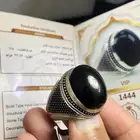 خاتم جزع يماني صياغة امين بشهادة