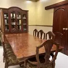 طاولة سفرة 8 اشخاص مع دولاب