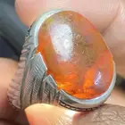 خاتم عقيق يماني طحلبي دموي