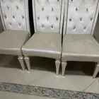 طقم طاولة طعام 8 كراسي مخمل مع المرايا والشفونيرة