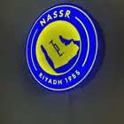 إضاءة نيون مكتبية وجدارية لنادي النصر