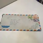 مغلف بريدي مرسل و قديم يحمل طوابع سعوديه