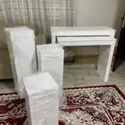 طاولات استقبال ايجار طاولات توزيعات حفلة اطفال مداخل ابيض