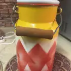 سطل غضار لون احمر